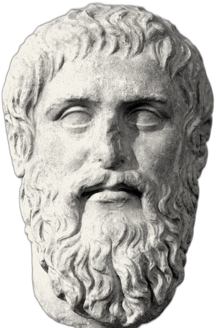 Foto bust marmer Plato, salinan Romawi dari karya Silanion untuk Akademia di Athena, Musei Capitolini